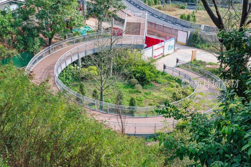 广州雕塑公园休闲栈道步道园林景观设计