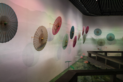 中国伞博物馆室内走廊设计