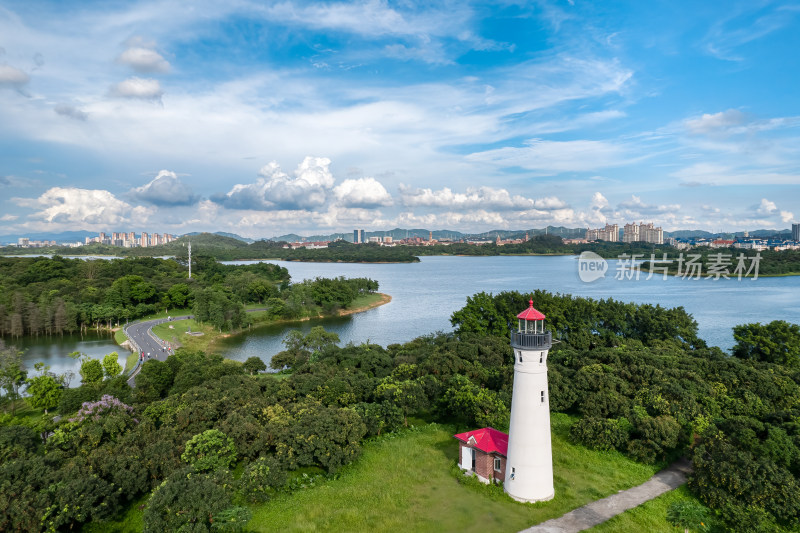 东莞松山湖景区航拍