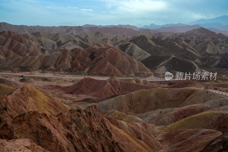 甘肃张掖七彩丹霞风景