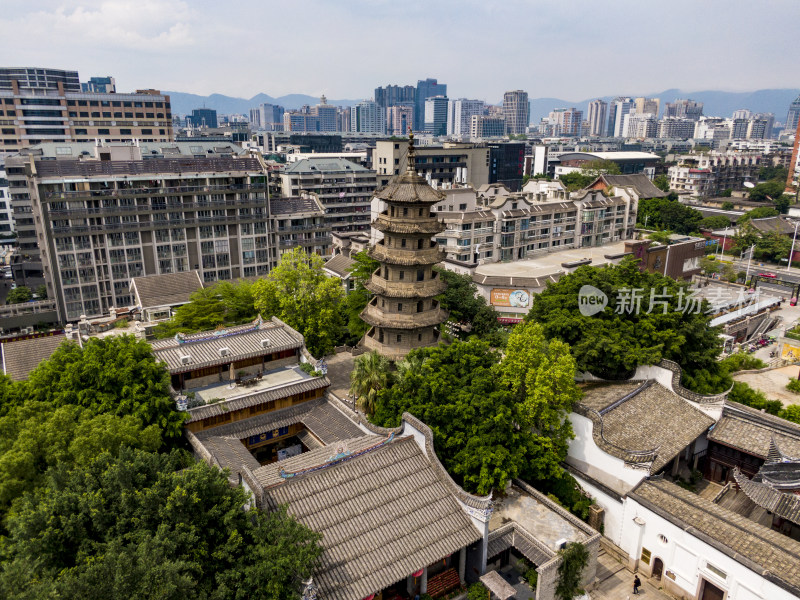 福建福州城市风光建设航拍摄影图