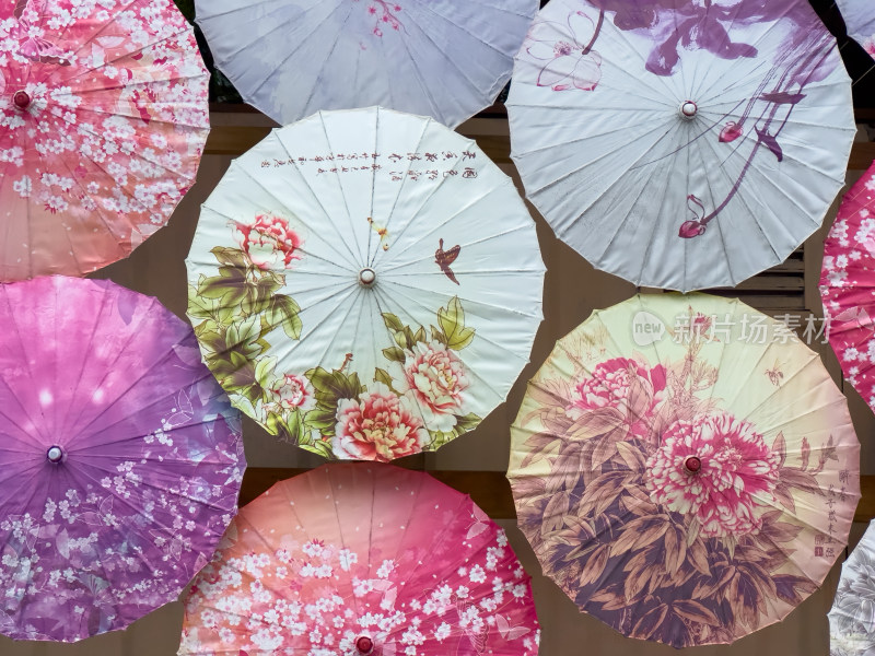 彩色装饰雨伞