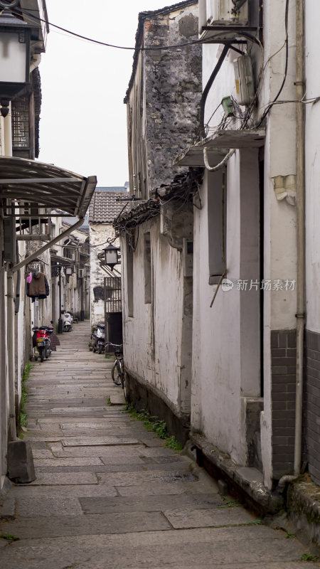 绍兴仓桥直街江南水乡风景