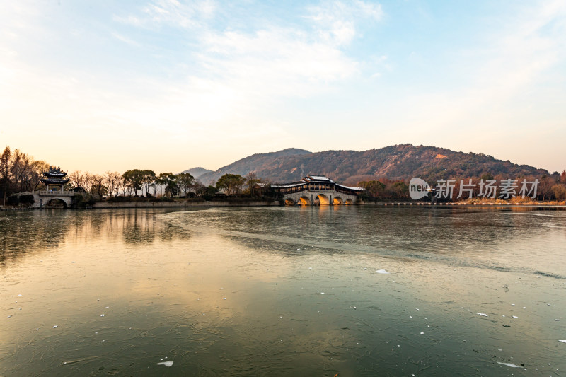 无锡长广溪石塘桥景点景观