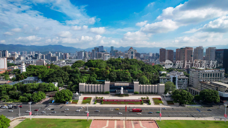 福建福州于山旅游景区航拍