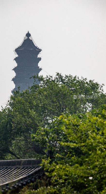 河南开封铁塔公园景点景观