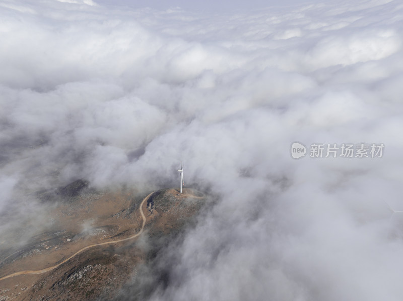 贵州高原冬季云海日出风光风景