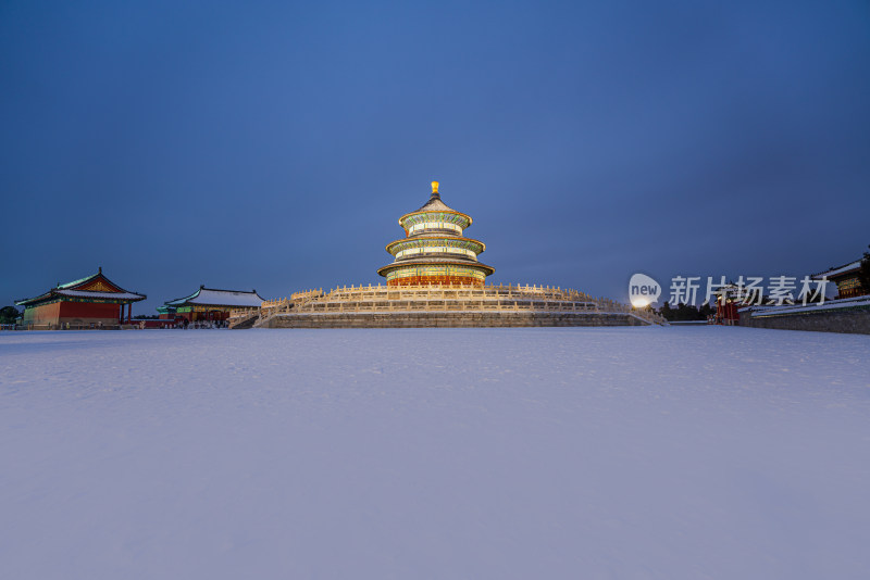 北京古建筑雪景