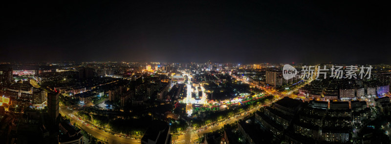 连云港夜景航拍全景图