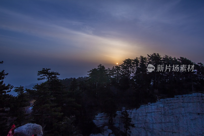 中国陕西五岳华山山顶