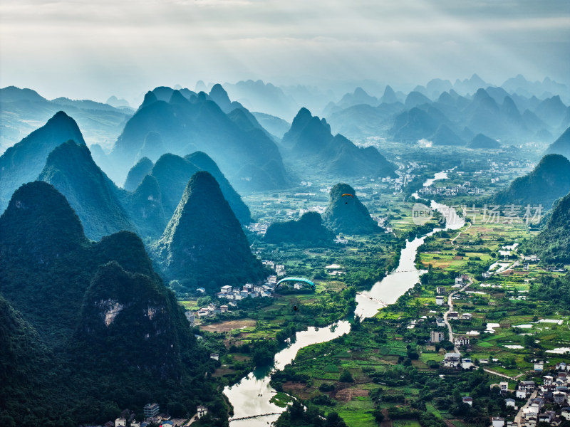 桂林遇龙河风光美景