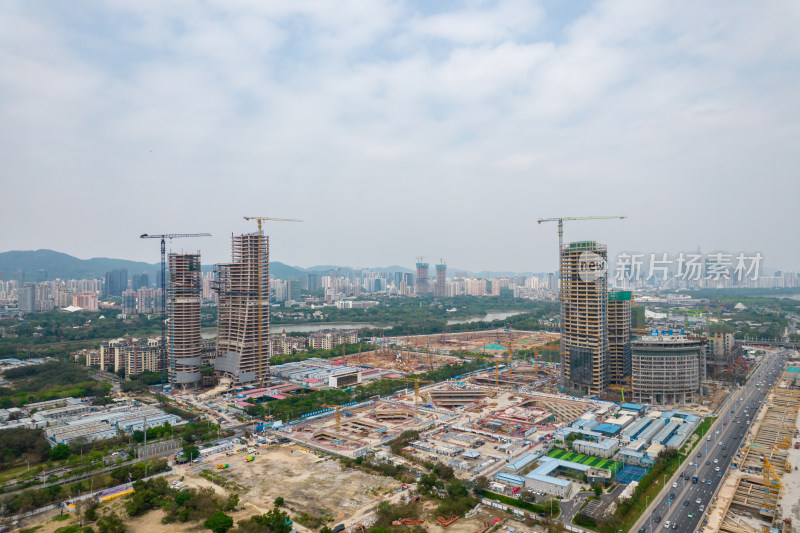 深圳湾超级总部基地建设工地