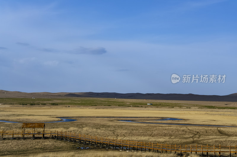 内蒙古锡林浩特锡林九曲景区草原秋色