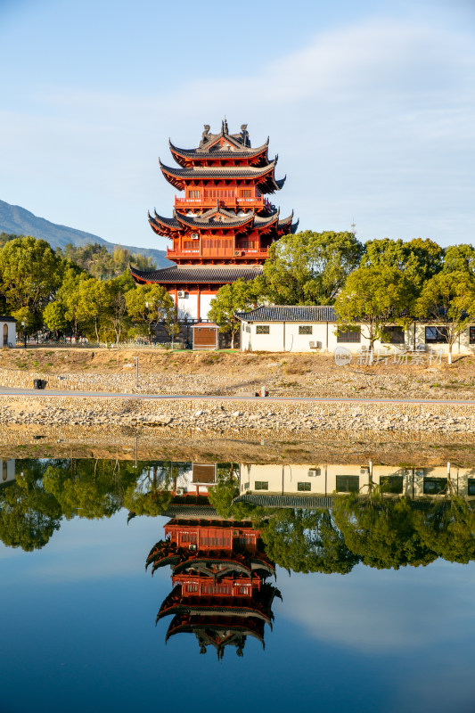 浙江丽水龙泉市区风景