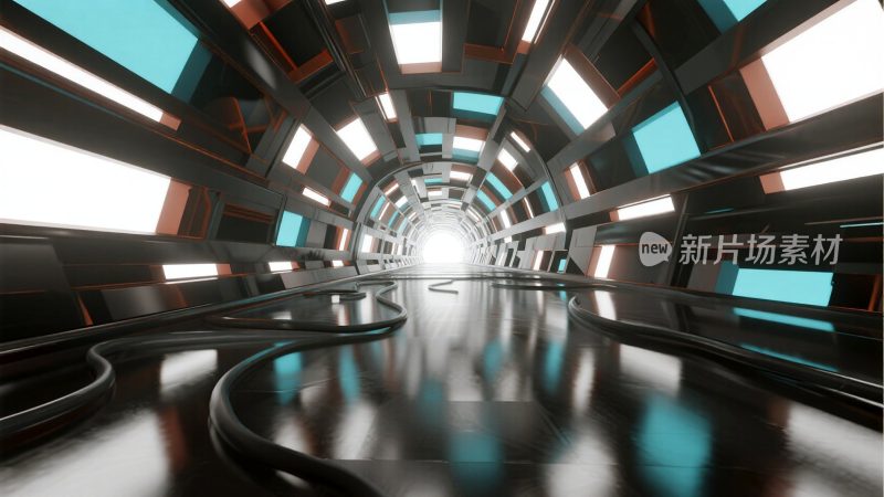 未来感科技隧道空间