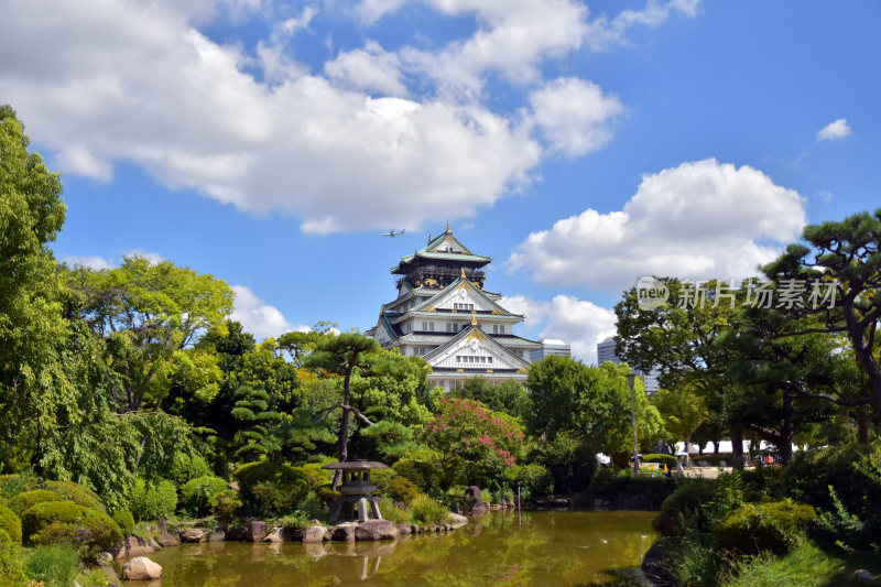 大阪天守阁建筑风景