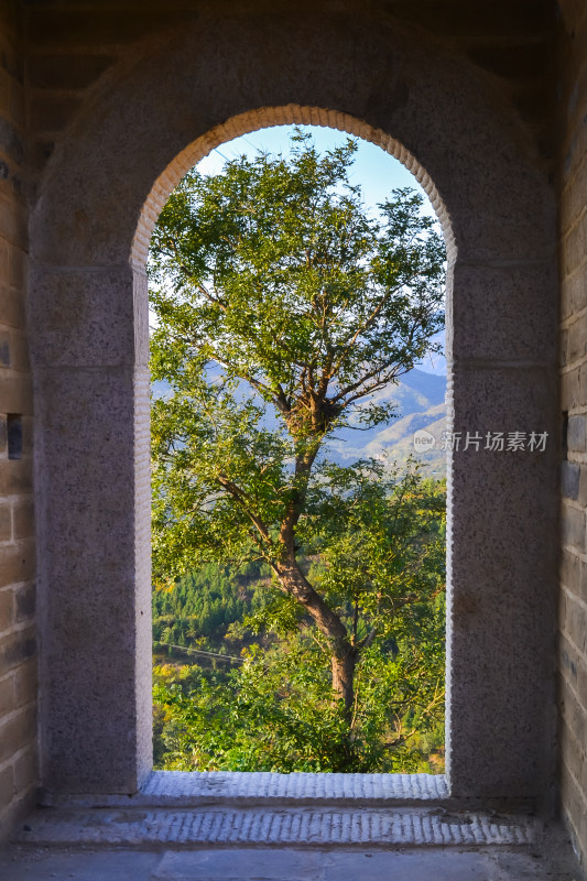 万里长城秋天自然风景