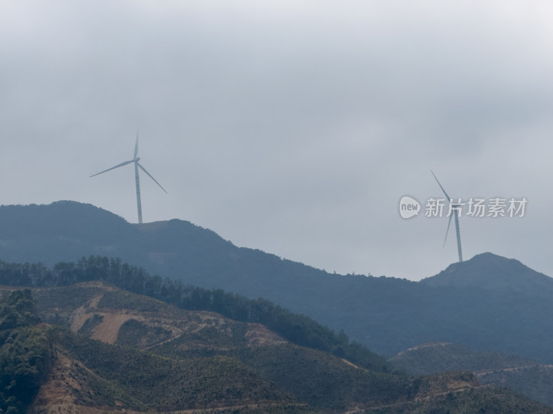 漳平山间风力发电机远景