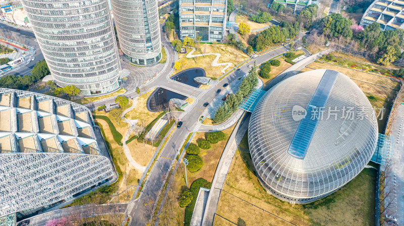 成都天府国际金融中心的椭圆形建筑