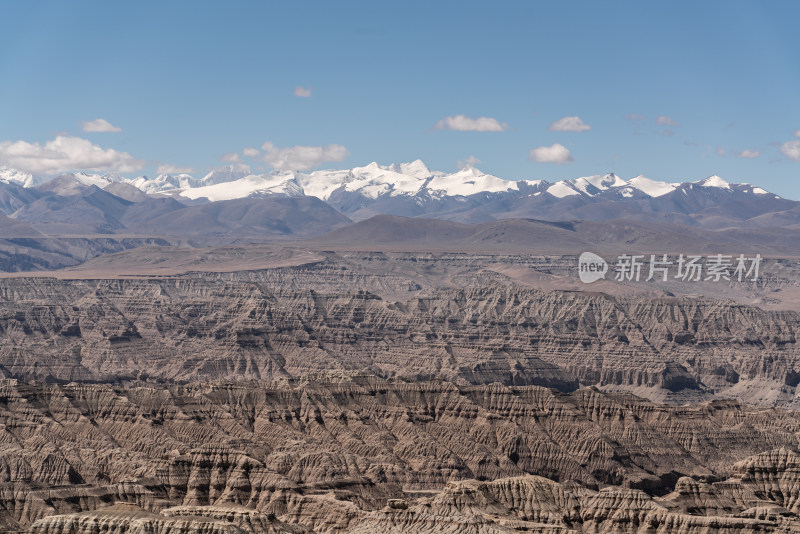 西藏阿里札达土林全景