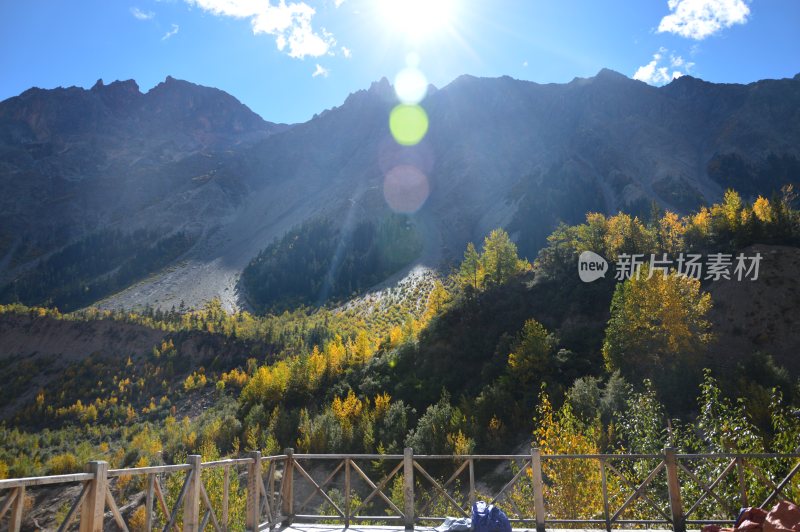 米堆冰川，然乌湖风景