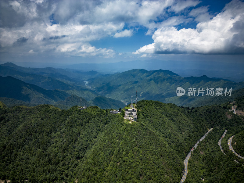 江西井冈山壮丽山河航拍图