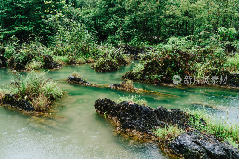 黔南荔波小七孔景区上己定湖