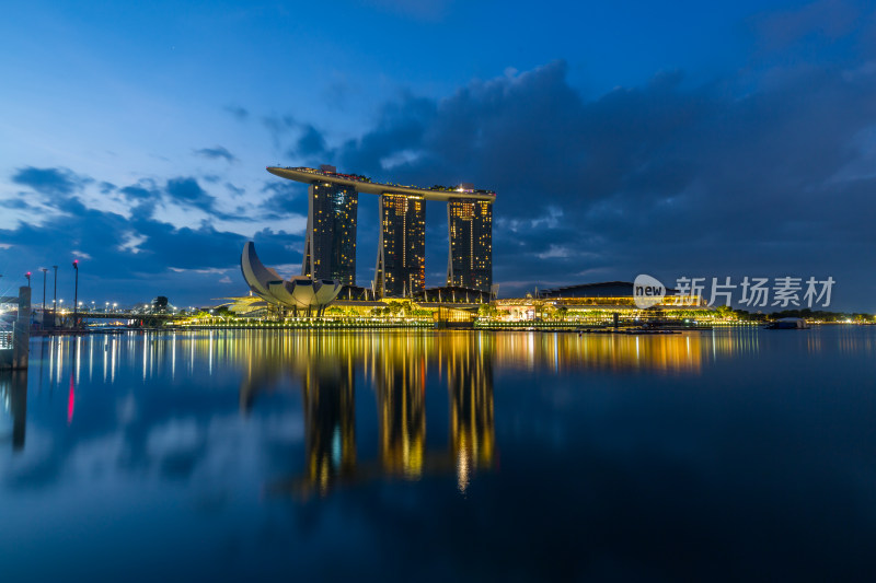 新加坡夜景夜晚