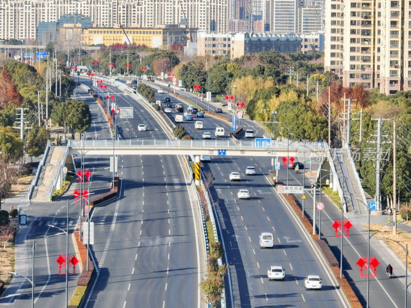 城市里的新春氛围