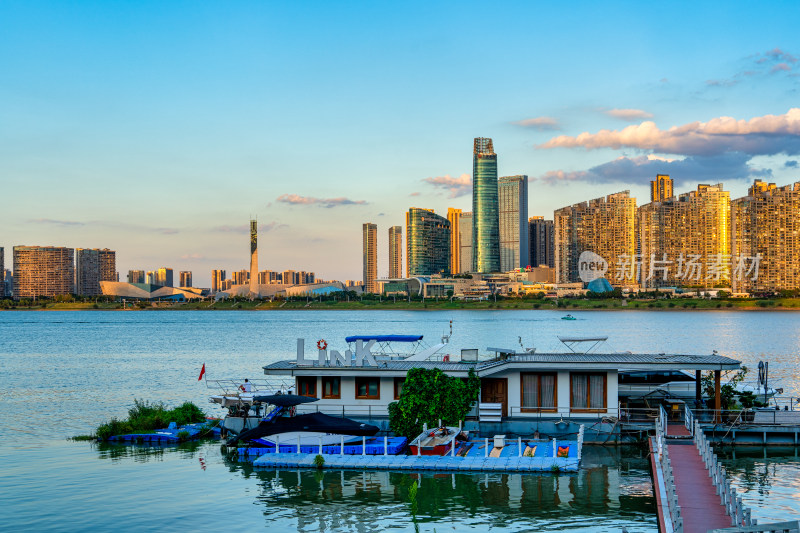 湖南长沙湘江市区码头