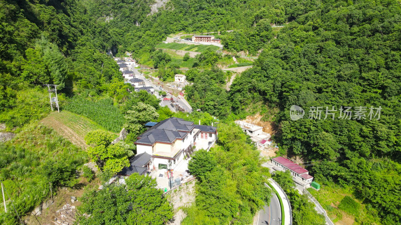 航拍湖北襄阳尧治河4A景区