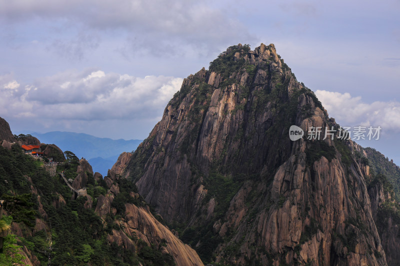 春天黄山自然风光