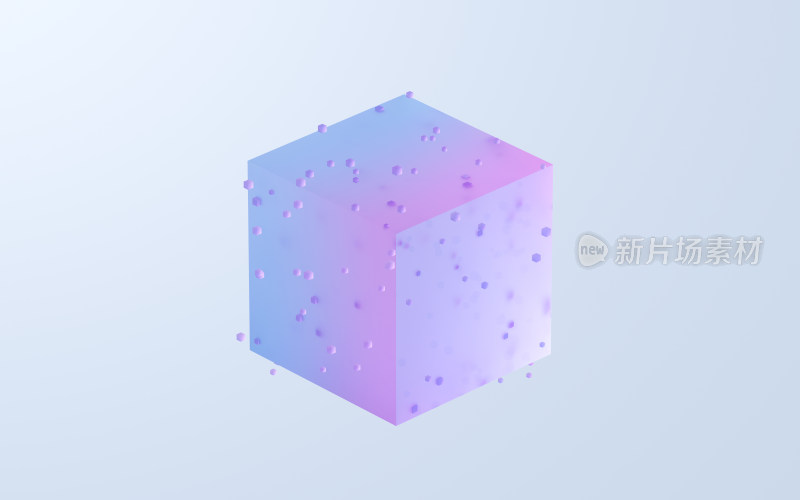 抽象方块几何体 3D渲染