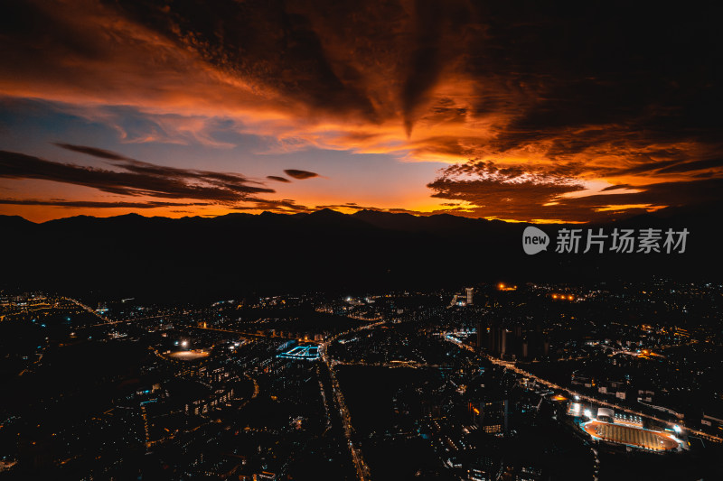 【原创】火烧云 城市夜景 自然风光 黄昏