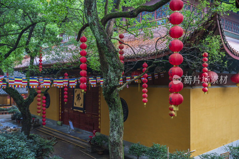 杭州飞来峰景区上天竺法喜禅寺古建筑