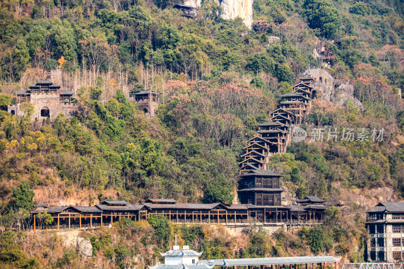 湖北宜昌三峡人家景区长江西陵峡灯影峡江域