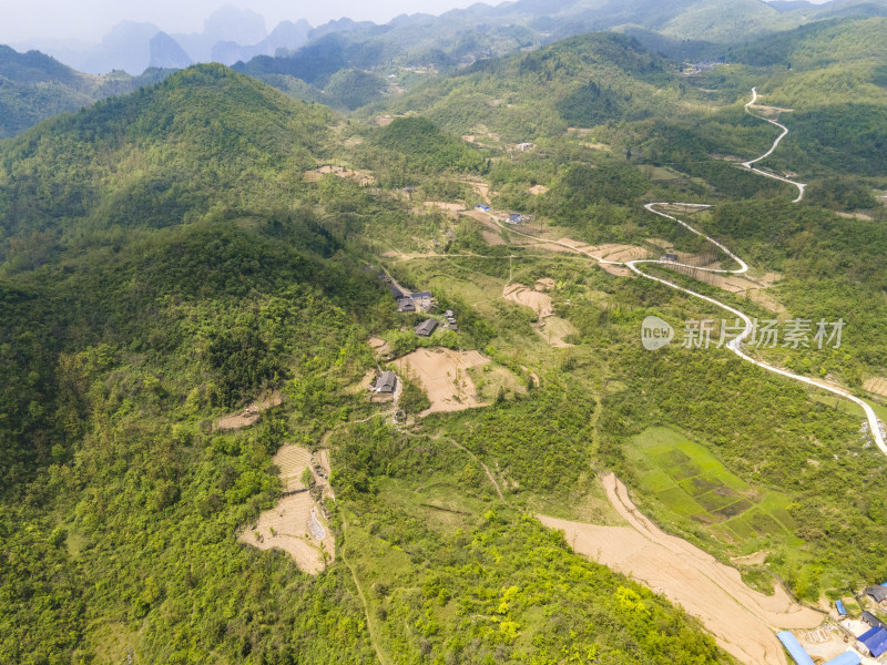 湖南张家界奇特山川航拍摄影图