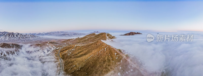 青海拉脊山云海日出