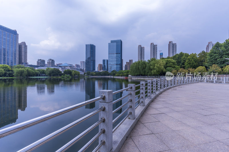 武汉江汉区后襄河公园风景