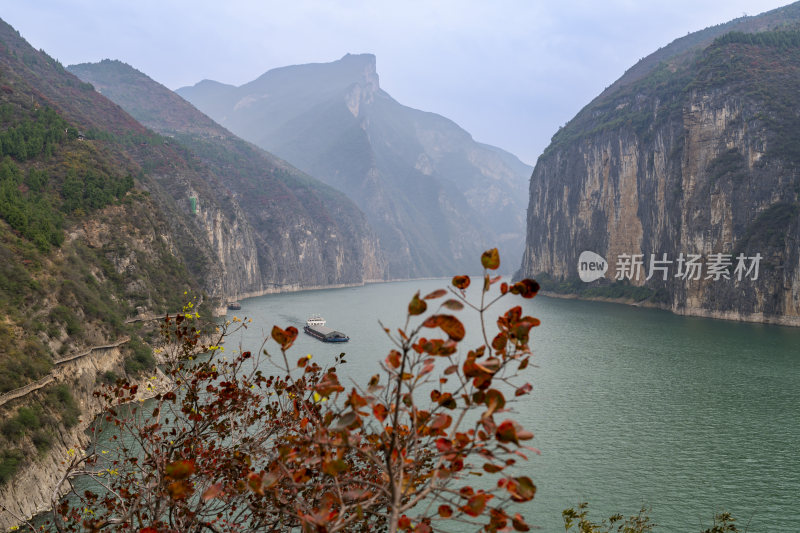 长江三峡重庆奉节瞿塘峡山水风光