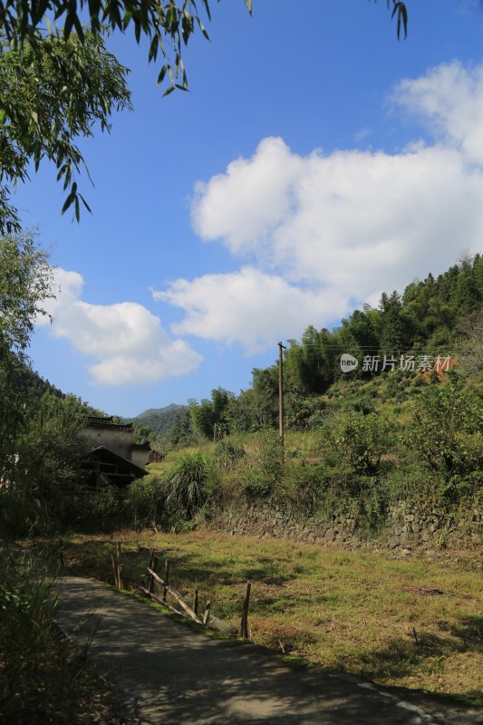 宁静的山林田野