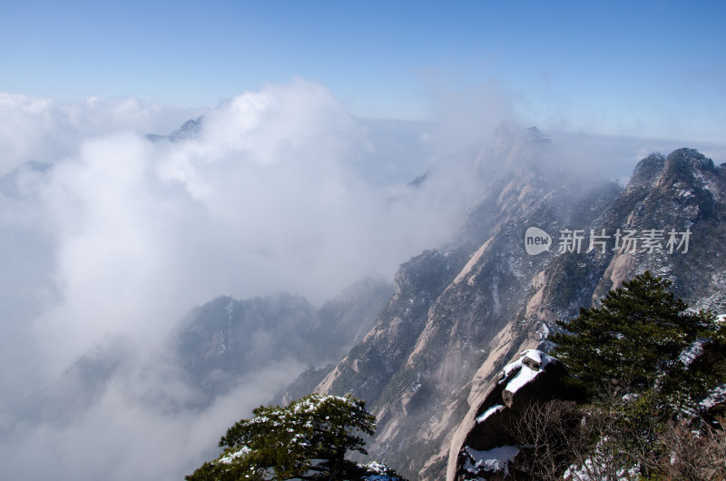 冬季黄山风光