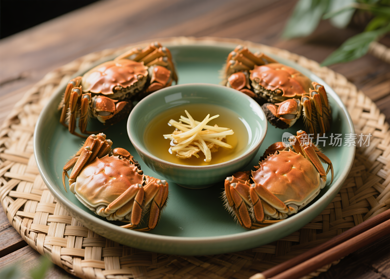 大闸蟹螃蟹海鲜美食摄影