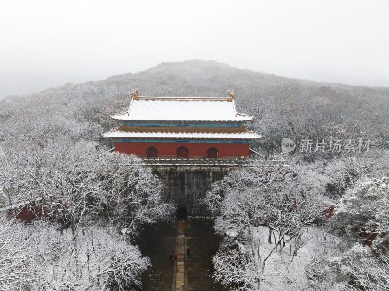 南京明孝陵雪景