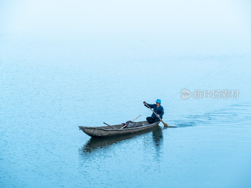 绍兴江南水乡东鉴湖风景