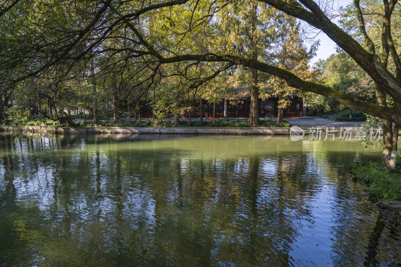 杭州西湖茅家埠江南水乡风景