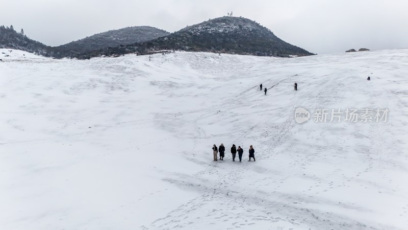 重庆酉阳：大雪纷飞赏雪忙