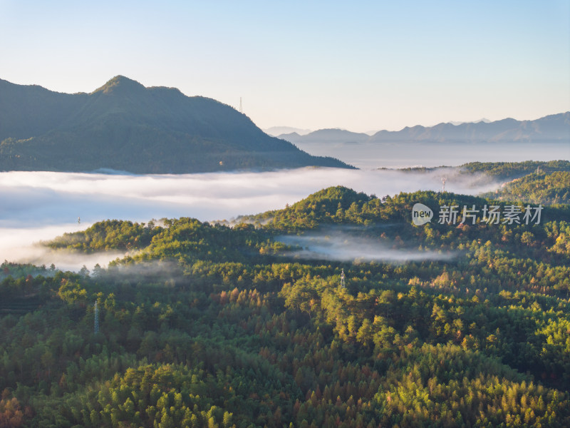 徽州黄山黟县皖南徽派建筑秋色奇墅湖仙境