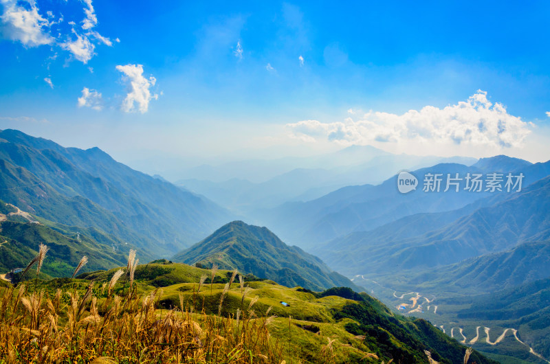 广西桂林全州天湖旅游景区山脉自然风光