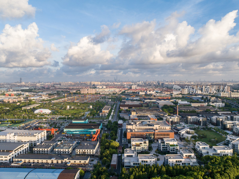 航拍上海城市风光